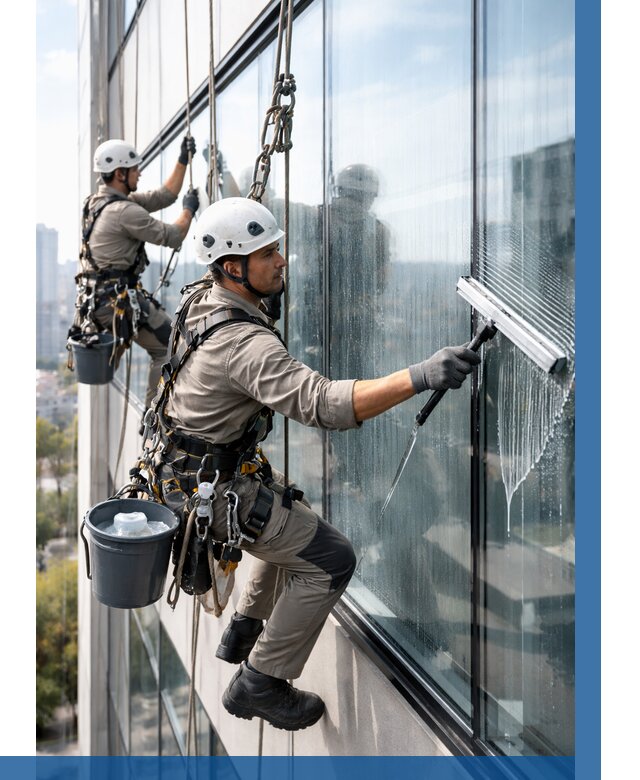 Мойка окон альпинистами в Жигулёвске от 4554 р. | ВЫСОТНИК-Жгл