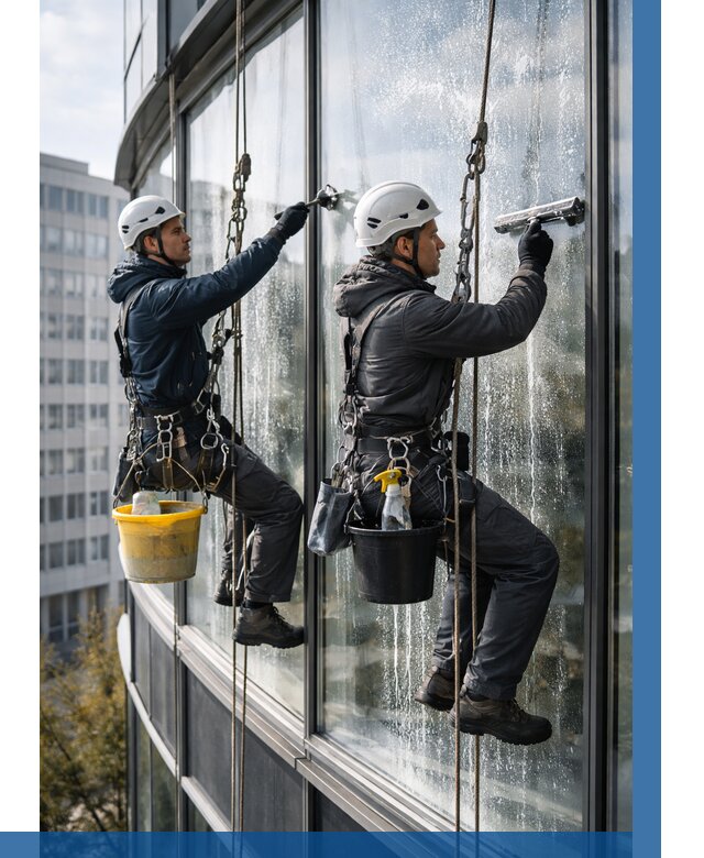 Мойка панорамных окон в Жигулёвске от 354 р. заказать у ВЫСОТНИК-Жгл