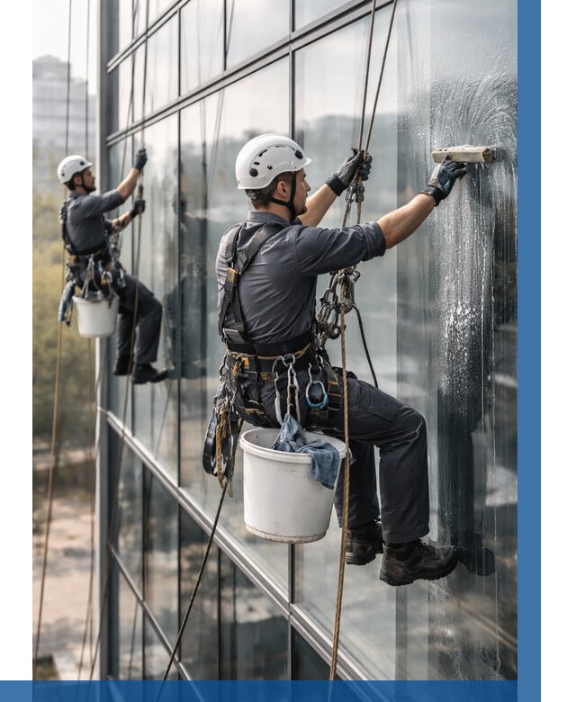 Мойка сплошного остекления в Жигулёвске, заказать от 304 р.| ВЫСОТНИК-Жгл