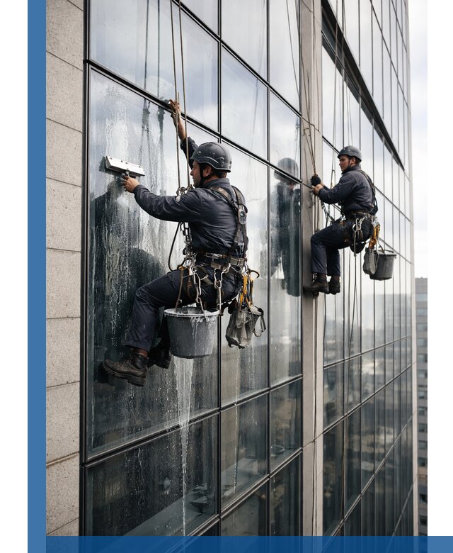 Профессиональная мойка стеклянных фасадов зданий в Жигулёвске