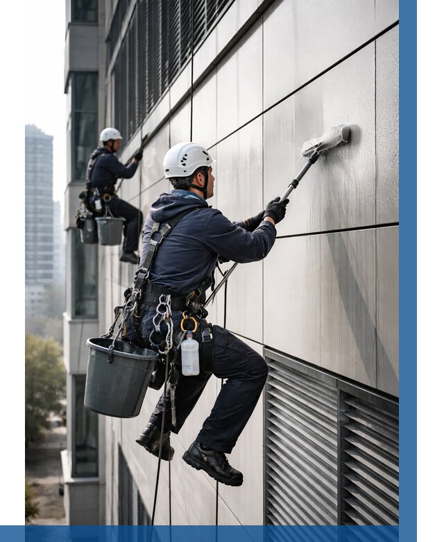 Мойка вентилируемого фасада в Жигулёвске от 253 р. | ВЫСОТНИК-Жгл