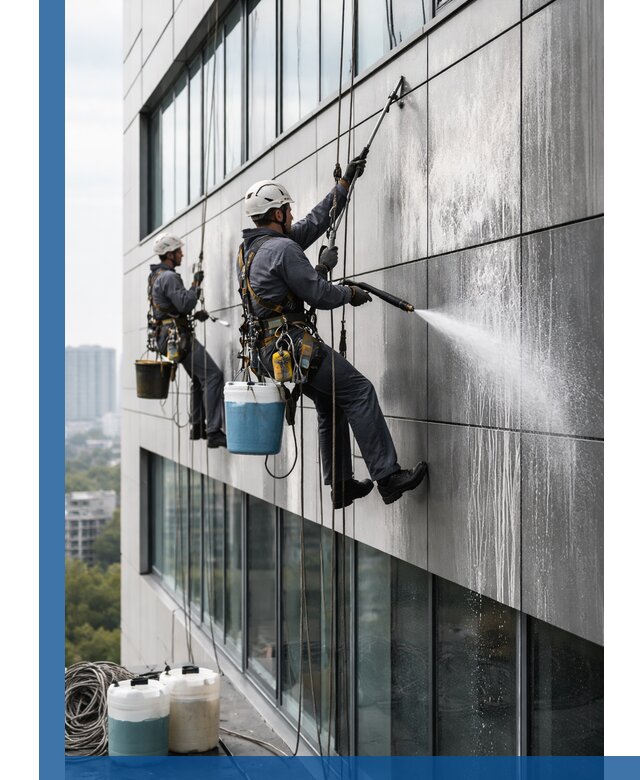 Профессиональная мойка вентилируемых фасадов в Жигулёвске