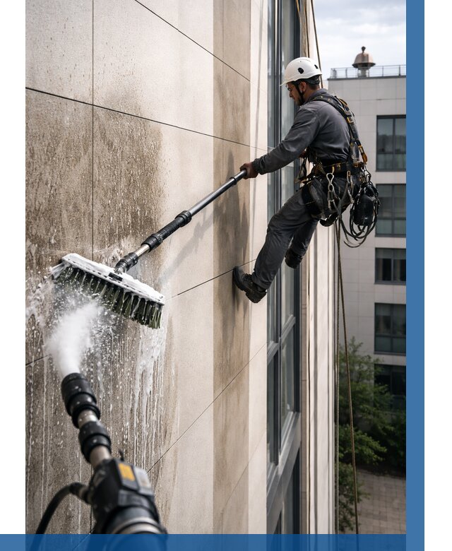 Мойка фасада из керамогранита в Жигулёвске от 304 р. | ВЫСОТНИК-Жгл