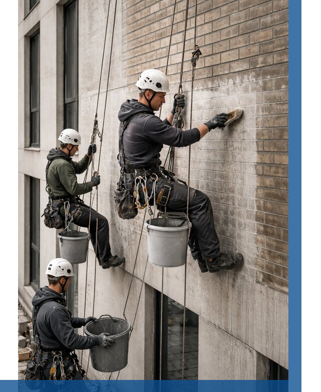 Удаление высолов с фасада в Жигулёвске от 253 р. | ВЫСОТНИК-Жгл