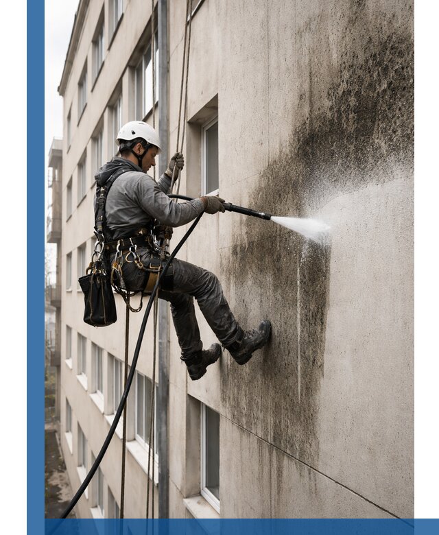 Профессиональная очистка фасадов от плесени в Жигулёвске