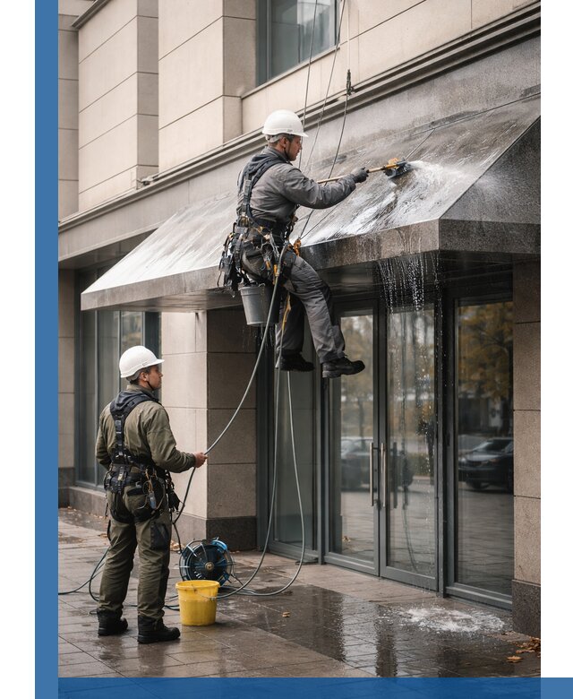 Профессиональная мойка козырьков и навесов в Жигулёвске