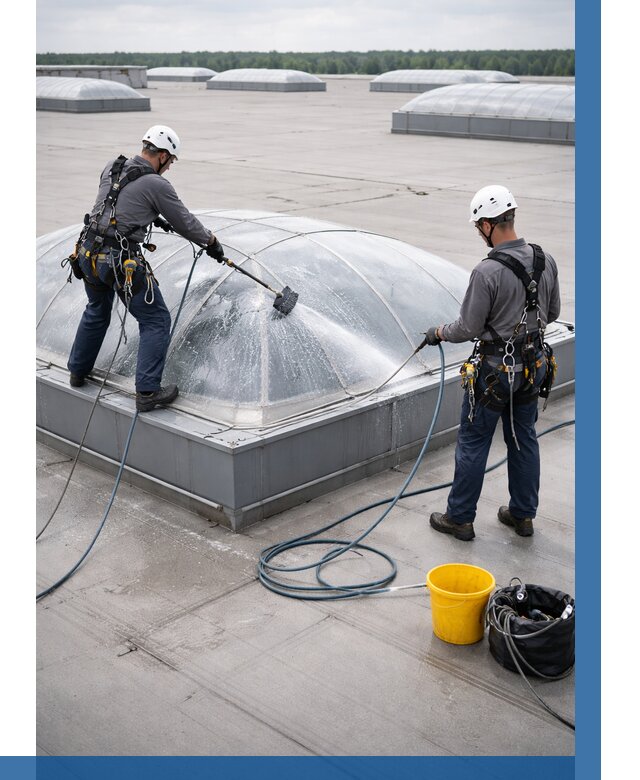 Мойка зенитных фонарей в Жигулёвске, заказать от 4554 р. | ВЫСОТНИК-Жгл