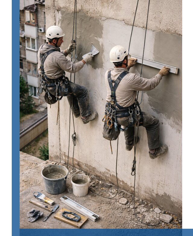 Комплексный ремонт штукатурного фасада с гарантией в Жигулёвске