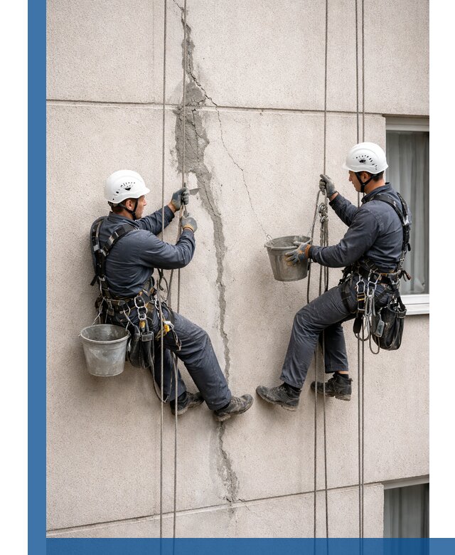 Заделка трещин на фасаде в Жигулёвске с гарантийным ремонтом