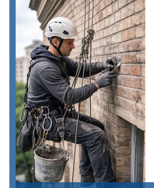 Качественный ремонт кирпичной кладки фасада в Жигулёвске с гарантией