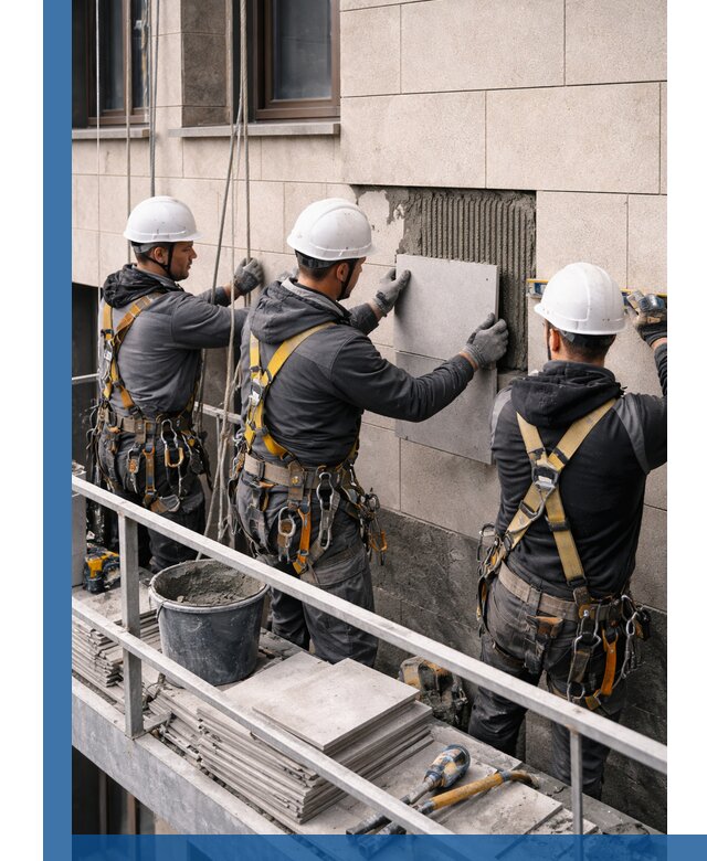 Ремонт облицовки фасада плиткой в Жигулёвске с гарантией