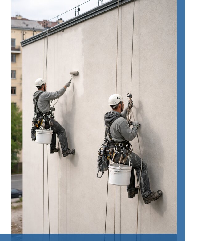 Покраска оштукатуренного фасада в Жигулёвске от 324 р. | ВЫСОТНИК-Жгл