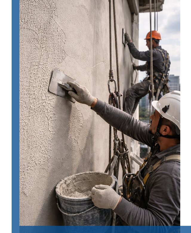 Декоративная штукатурка фасада с утеплением и защитой в Жигулёвске