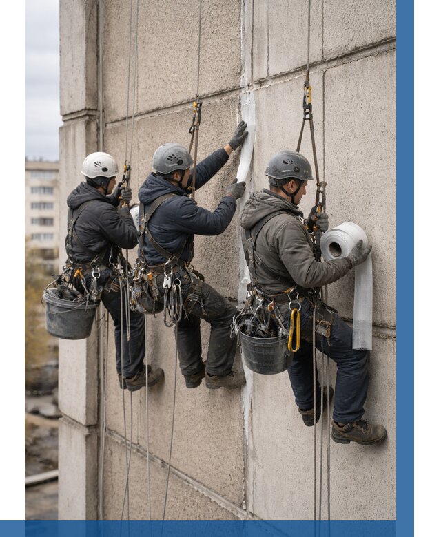 Ремонт межпанельных швов в Жигулёвске от 759 р. | ВЫСОТНИК-Жгл