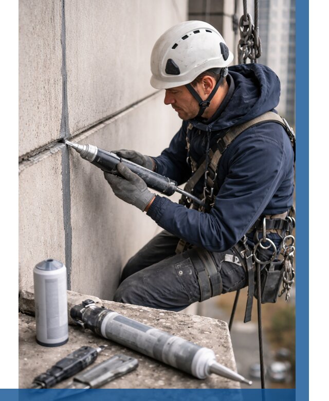 Вторичная герметизация швов в Жигулёвске от 455 р. | ВЫСОТНИК-Жгл