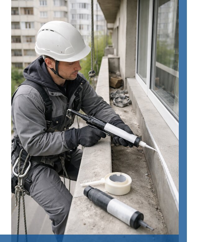 Герметизация швов лоджии в Жигулёвске от 4554 р. | ВЫСОТНИК-Жгл