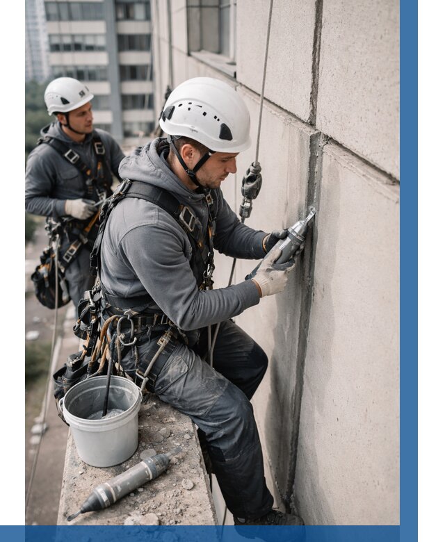 Ремонт деформационных швов здания в Жигулёвске от 1012 р. | ВЫСОТНИК-Жгл