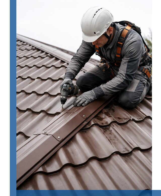 Ремонт металлочерепицы на крыше в Жигулёвске профессионально