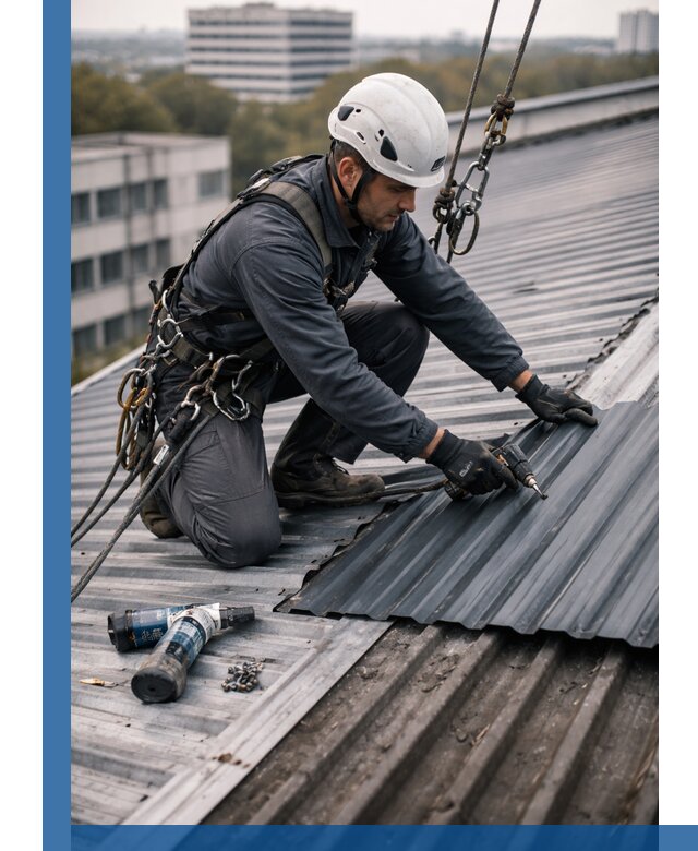 Ремонт профнастила на кровле в Жигулёвске, работы под ключ