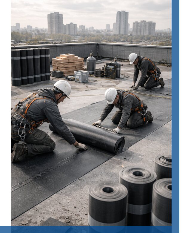 Монтаж мягкой кровли под ключ в Жигулёвске от 455 р. | ВЫСОТНИК-Жгл