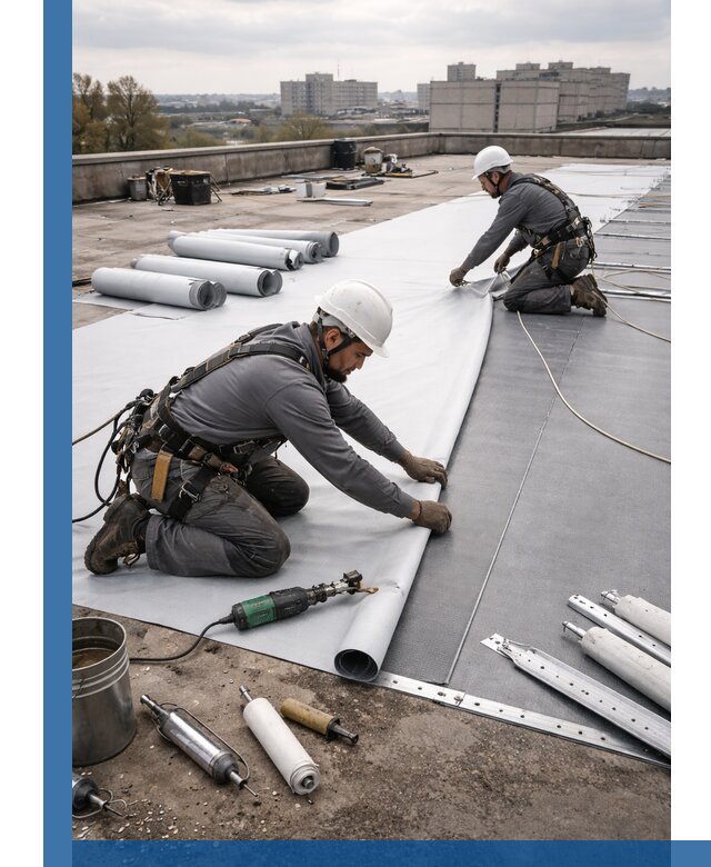 Монтаж мембранной кровли в Жигулёвске для промышленных зданий