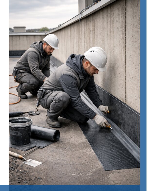 Гидроизоляция примыканий на кровле в Жигулёвске от 911 р. | ВЫСОТНИК-Жгл