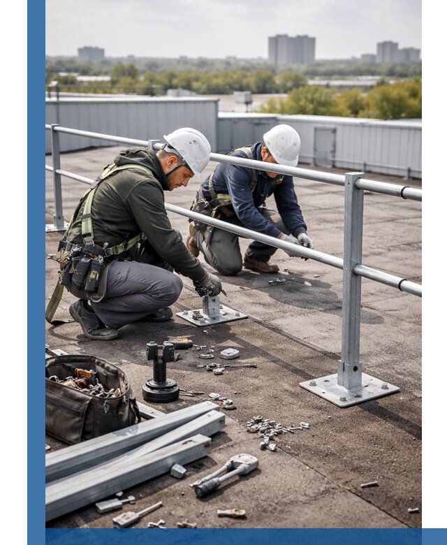 Монтаж кровельного ограждения в Жигулёвске под ключ с гарантией