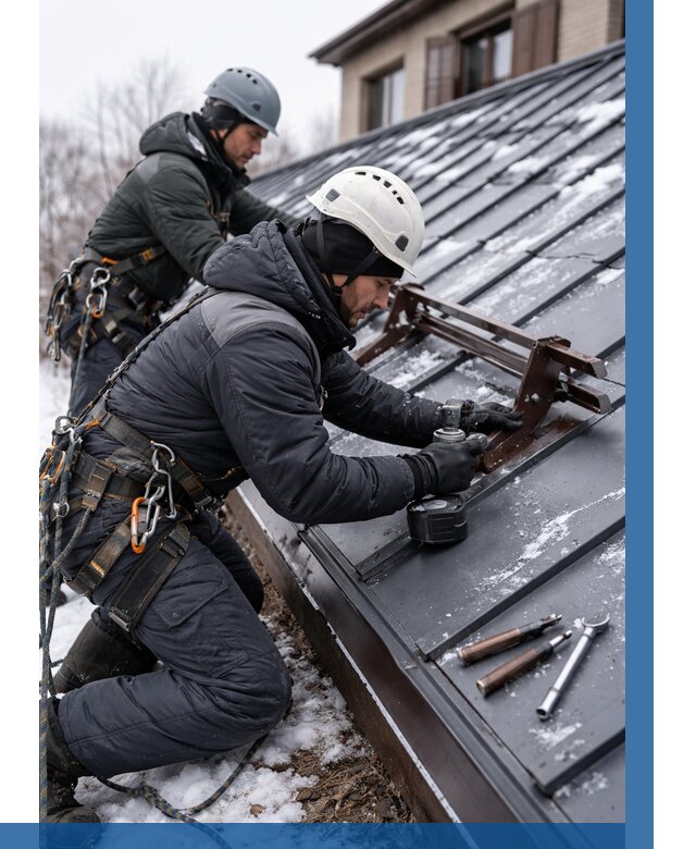 Монтаж снегозадержателей в Жигулёвске от 455 р. | ВЫСОТНИК-Жгл