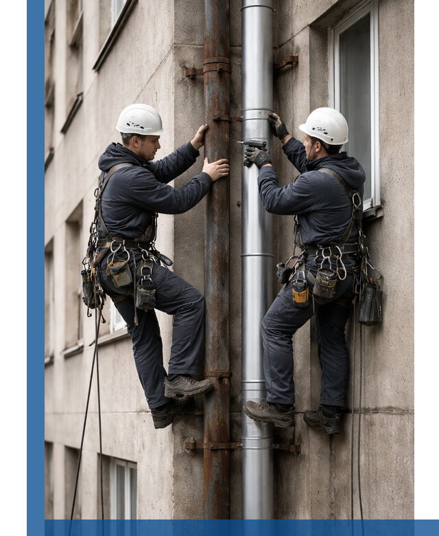 Замена водосточных труб в Жигулёвске: монтаж и демонтаж под ключ