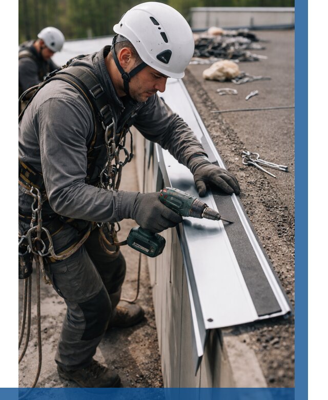 Монтаж капельника на кровле в Жигулёвске от 304 р. | ВЫСОТНИК-Жгл