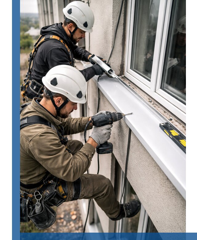 Профессиональный монтаж оконных отливов и отведения воды в Жигулёвске