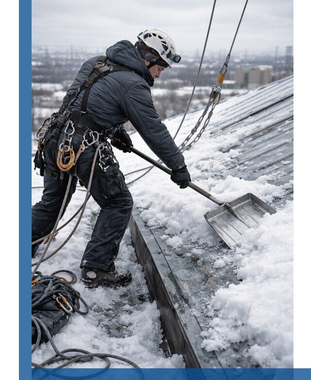 Профессиональная очистка кровли от снега и наледи в Жигулёвске