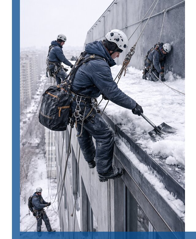 Абонентское обслуживание кровли зимой в Жигулёвске регулярный уход