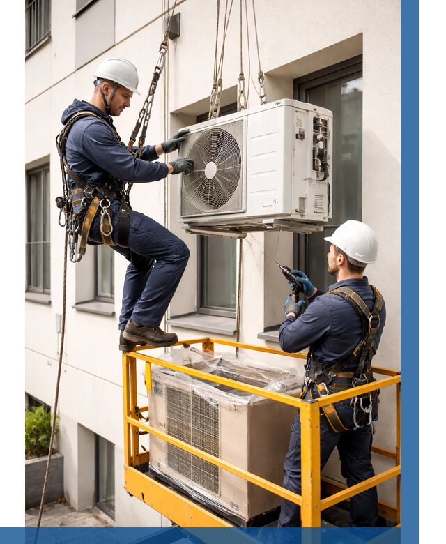 Демонтаж внешнего блока кондиционера в Жигулёвске от 3542 р. | ВЫСОТНИК-Жгл