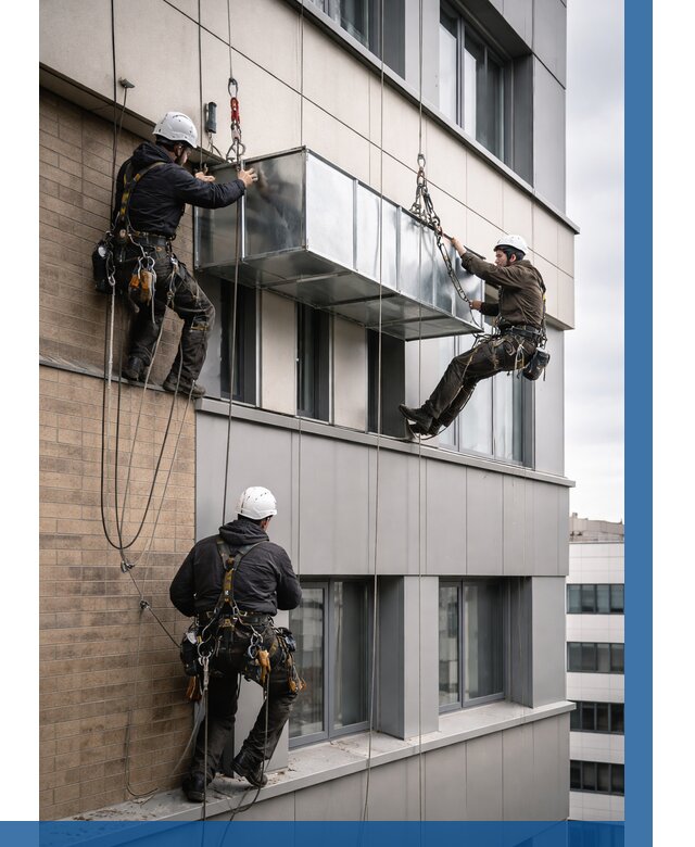 Монтаж воздуховодов на фасаде в Жигулёвске от 1518 р. | ВЫСОТНИК-Жгл