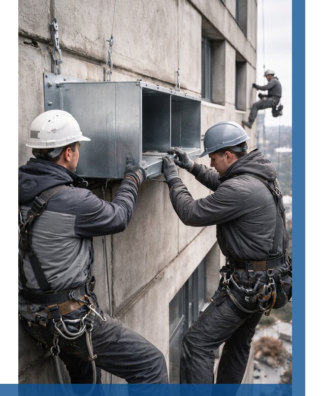 Монтаж вентиляционных коробов в Жигулёвске от 3036 р. | ВЫСОТНИК-Жгл