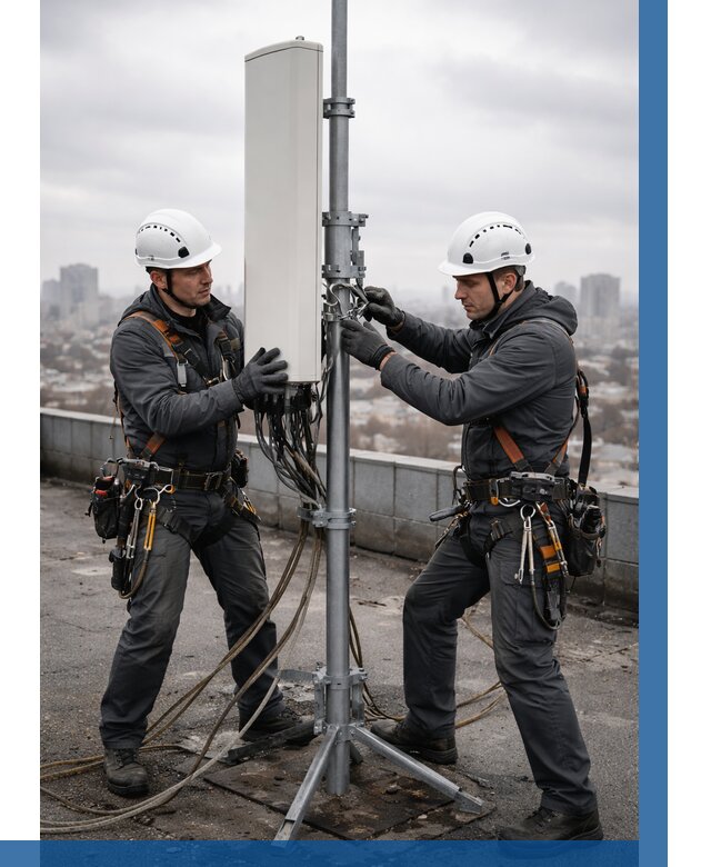 Монтаж антенн связи на крыше в Жигулёвске от 8601 р. | ВЫСОТНИК-Жгл