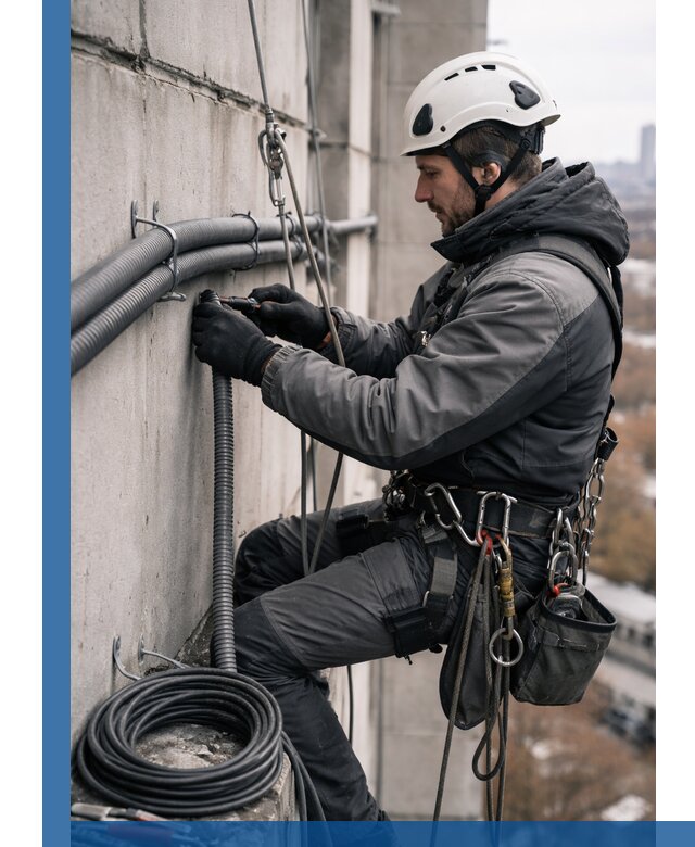 Профессиональный монтаж гофры для кабеля в Жигулёвске с гарантией