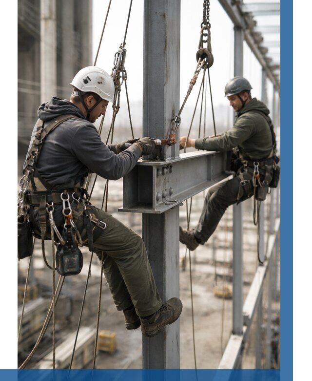 Монтаж металлоконструкций на высоте в Жигулёвске от 3542 р. | ВЫСОТНИК-Жгл