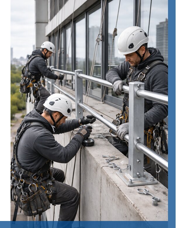 Монтаж ограждений на высоте в Жигулёвске, от 1214 р. | ВЫСОТНИК-Жгл