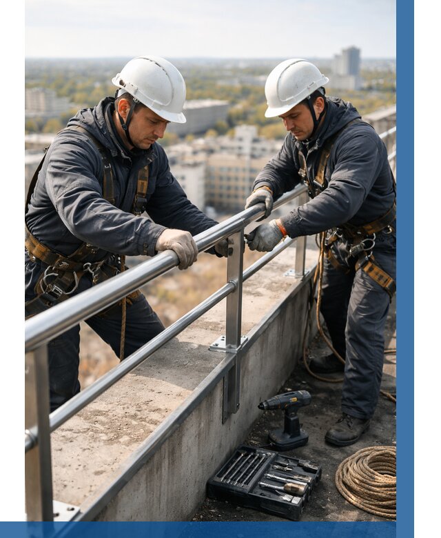 Монтаж перил на высоте в Жигулёвске от 2530 р. | ВЫСОТНИК-Жгл