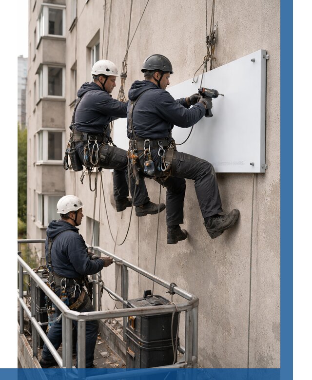 Монтаж табличек и указателей в Жигулёвске от 3542 р. | ВЫСОТНИК-Жгл