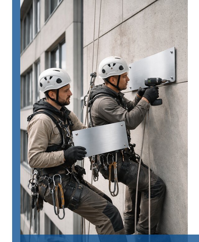 Монтаж табличек и указателей в Жигулёвске для зданий и сооружений