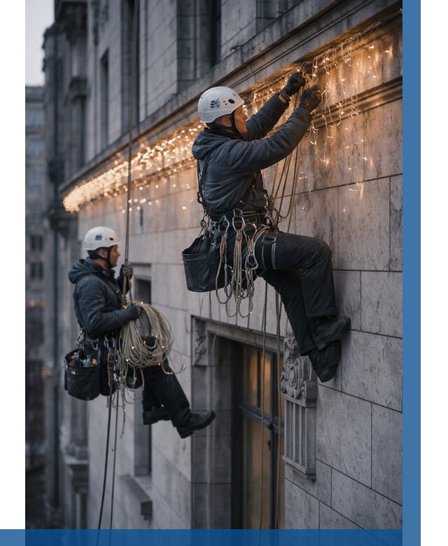 Монтаж новогодней иллюминации в Жигулёвске от 8601 р. | ВЫСОТНИК-Жгл