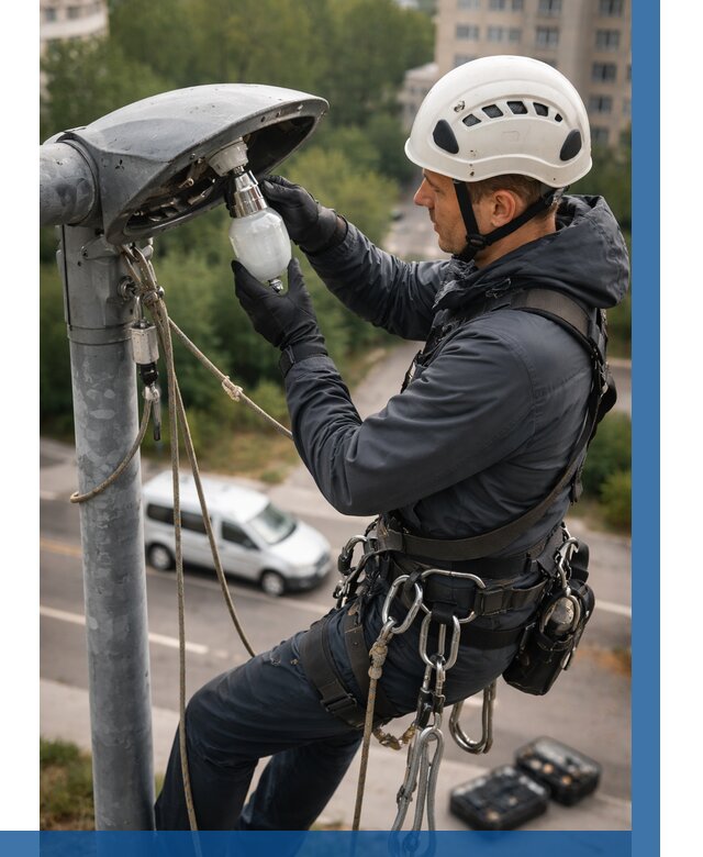 Замена ламп на высоте в Жигулёвске от 2530 р. | ВЫСОТНИК-Жгл