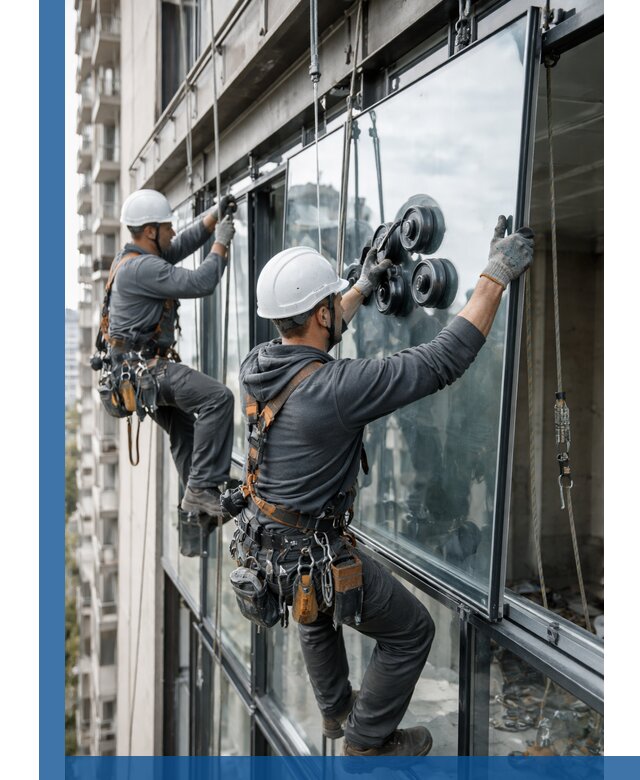 Витражное остекление фасадов и лоджий в Жигулёвске под ключ