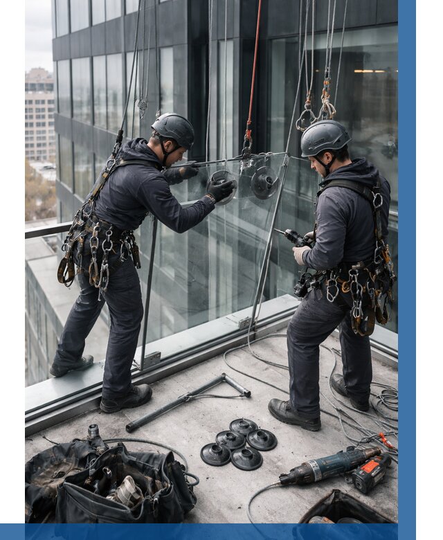 Монтаж стеклянных ограждений в Жигулёвске от 2530 р. | ВЫСОТНИК-Жгл