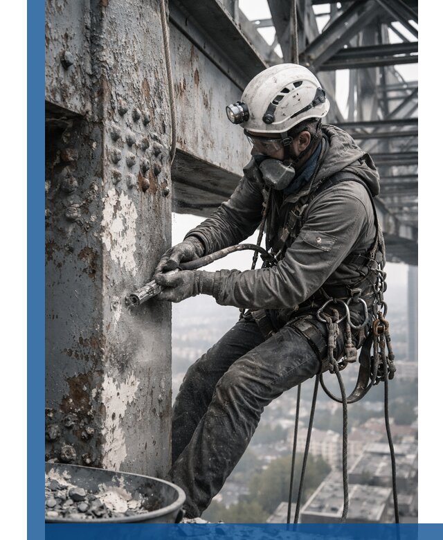 Удаление старой краски с металлических конструкций в Жигулёвске