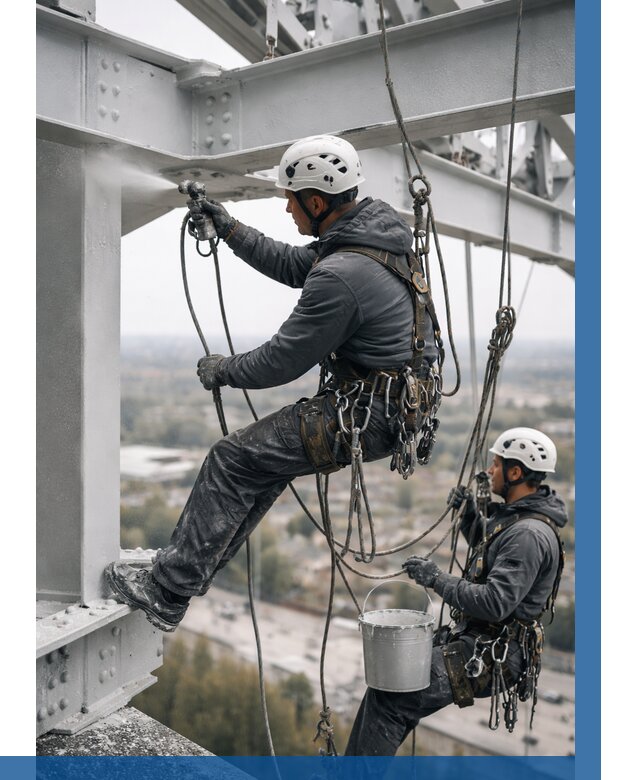 Покраска металлоконструкций на высоте в Жигулёвске 354 р |ВЫСОТНИК-Жгл