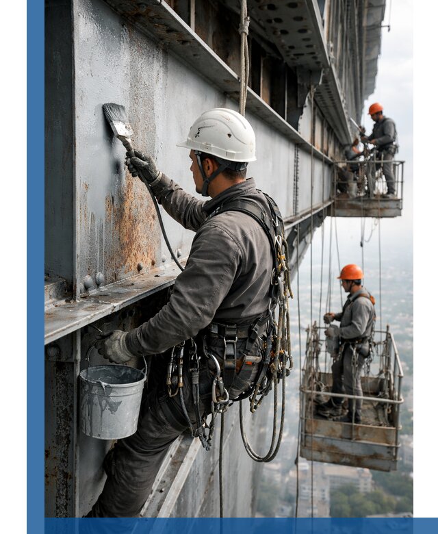 Покраска металлоконструкций на высоте в Жигулёвске профессионально